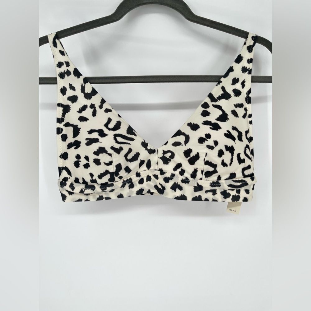 NEW Aerie Leopard Print Bikini Top Medium